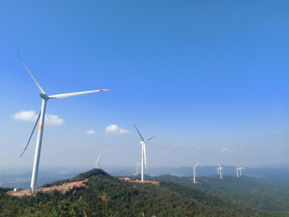 華潤峽江玉峽風電場全容量并網發電