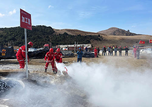 中國安能第二工程局四川涼山項目部開展防火、防汛、防地質災害綜合演練