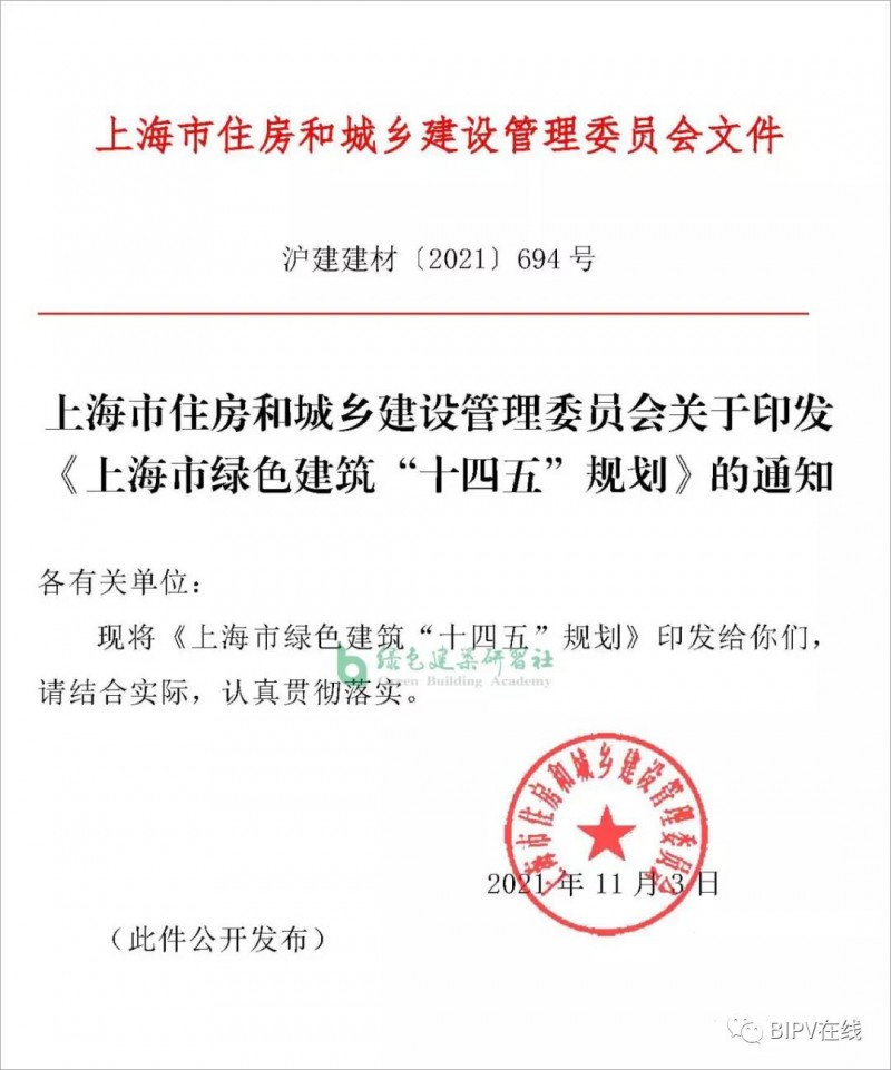 推進新建建筑安裝光伏，超低能耗建筑不少于500萬平！