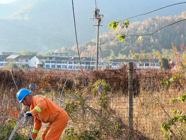 國網三門縣供電公司路通電通 促高山古村產業旺