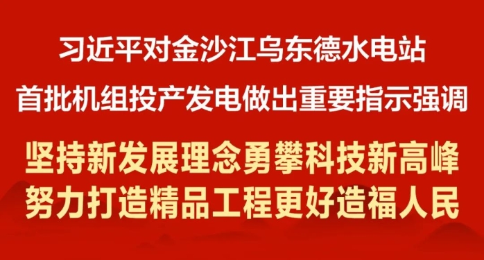 向總書記匯報：烏東德水電站“精品工程”建設目標已實現