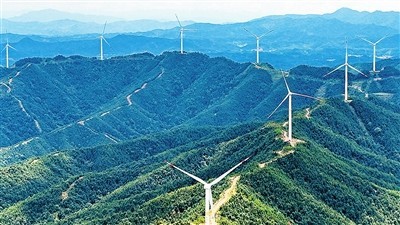 江西贛州南康區風力發電助力鄉村振興