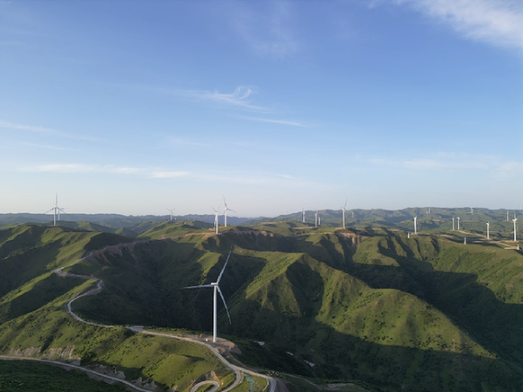 隴南寧風曬金風電站實現全容量并網發電