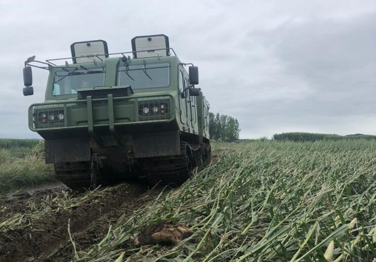 【搶險救災 我們在前線】兵器工業集團哈一機集團蟒式全地形車助力搶修牡丹江海林市電力鐵塔