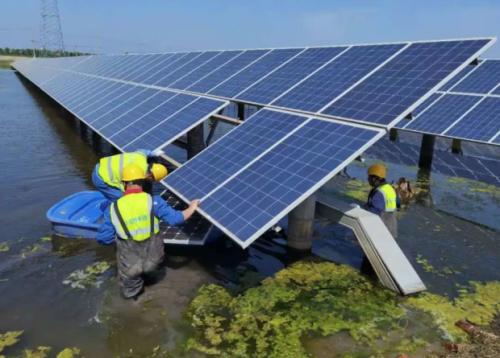 圍觀!中核集團新華發電金湖振合光伏電站-智能式光伏電站