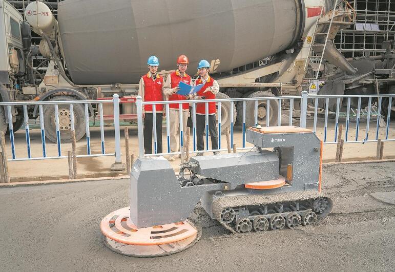 智能化土建施工機器人配合作業 提升土建施工質效